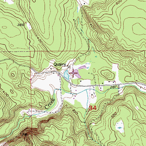 Topographic Map of Lang Dam Number Two, WA