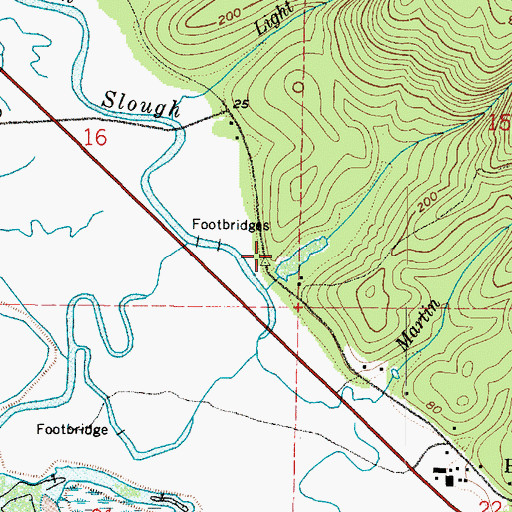 Topographic Map of Bale Dam Number Two, WA