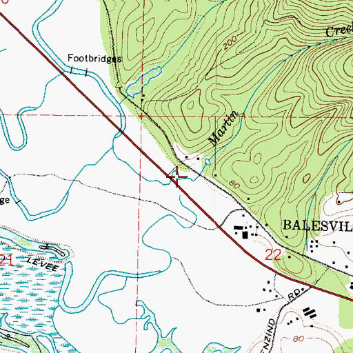 Topographic Map of Bale Dam Number One, WA