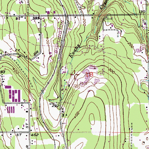 Topographic Map of Builders Dam, WA