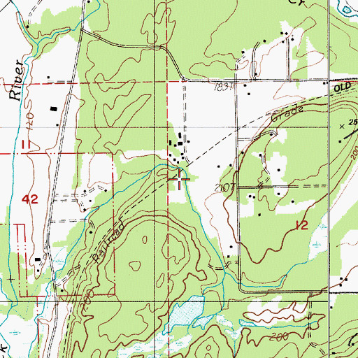 Topographic Map of Walentiny Dam, WA