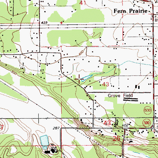Topographic Map of Clark Reservoir, WA