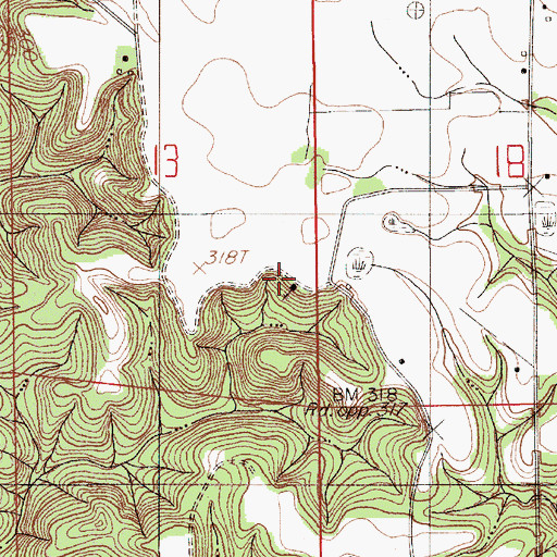 Topographic Map of Saint Matthew Church, AL