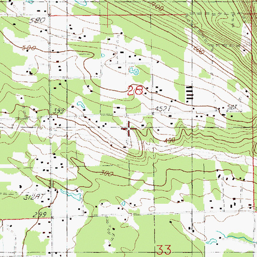 Topographic Map of Freeman Dam, WA