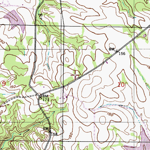 Topographic Map of Saint Matthew School (historical), AL