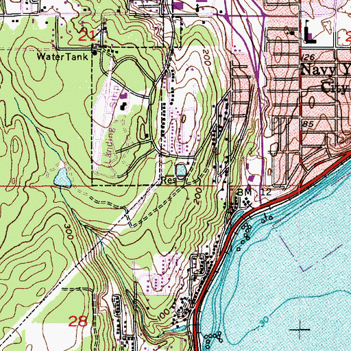 Topographic Map of Bremerton Reservoir Number Four Dam, WA