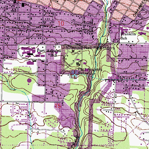 Topographic Map of Peabody Heights Reservoir, WA