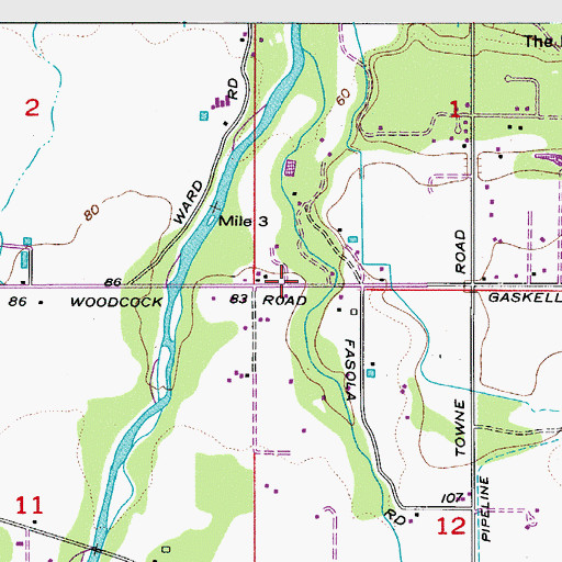 Topographic Map of Epperson Creek Fish Pond Dam, WA