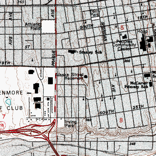 Topographic Map of Alaska Street Reservoir South Dam, WA