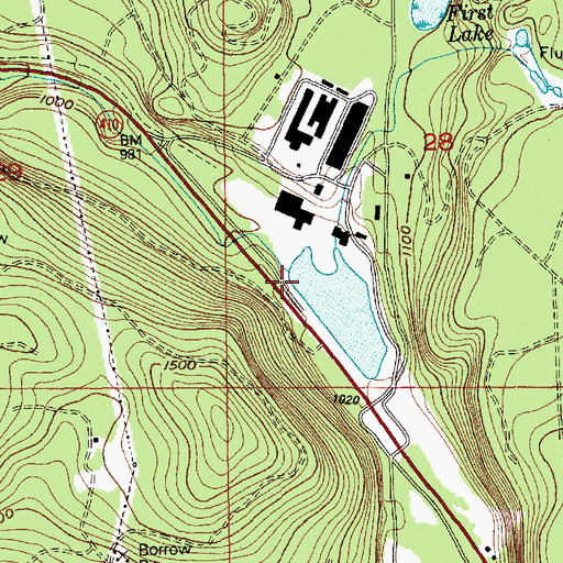 Topographic Map of White River Mill Pond Dam, WA