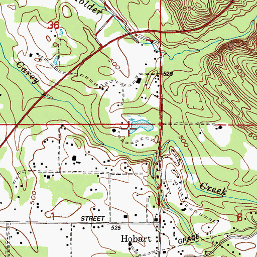 Topographic Map of Taylor Mill Pond, WA