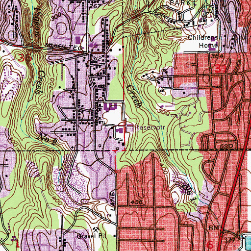 Topographic Map of Everett Reservoir Number Five Dam, WA