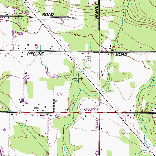 Topographic Map of Olason Reservoir Dam, WA
