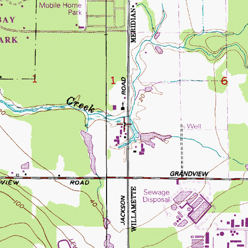 Topographic Map of Heide Pond Dam, WA