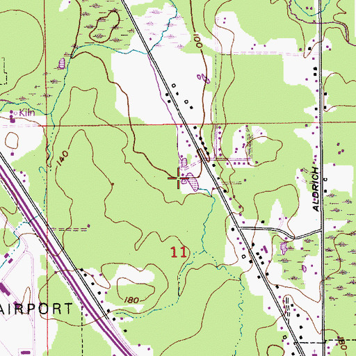 Topographic Map of Taylor Pond Dam, WA