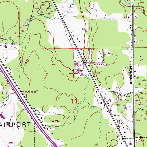 Topographic Map of Taylor Pond, WA