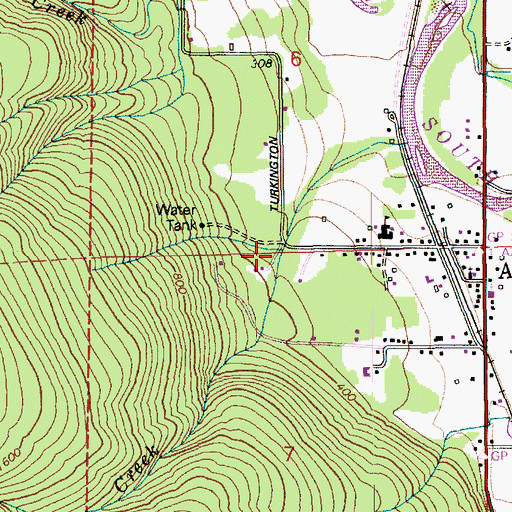 Topographic Map of Marona Mill Pond, WA