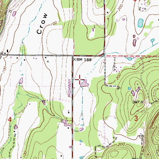 Topographic Map of Schaefer Lake, WA