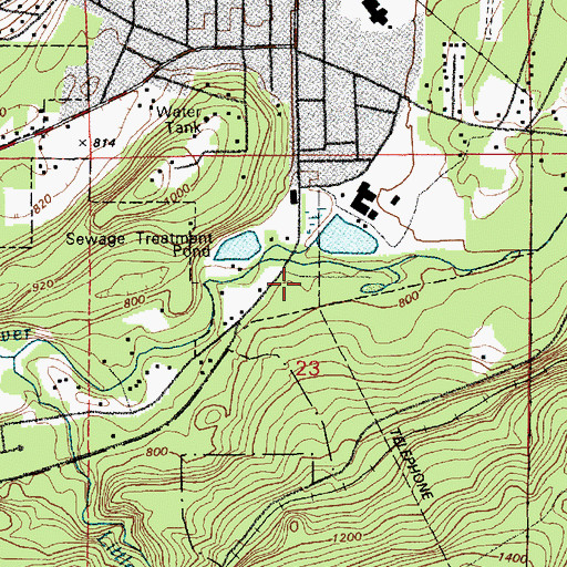 Topographic Map of Eatonville Mill Pond Dam, WA