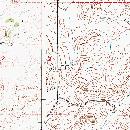 Topographic Map of Busch Pond, WA