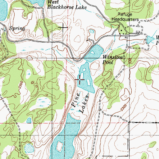 Topographic Map of Middle Pine Lake, WA