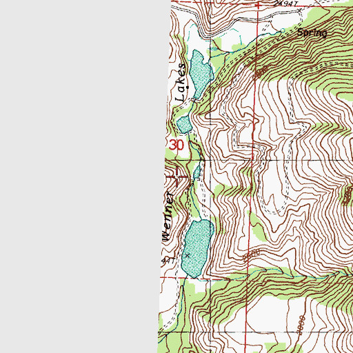 Topographic Map of Wenner Lake Number Four Dam, WA