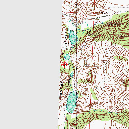 Topographic Map of Wenner Lake Number Five Dam, WA