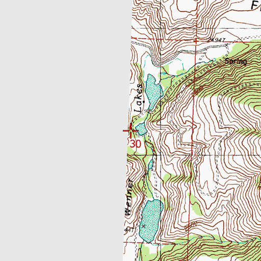 Topographic Map of Wenner Lake Number Five, WA