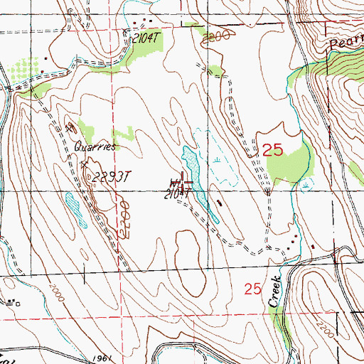 Topographic Map of Wright Ponds-West Pond, WA