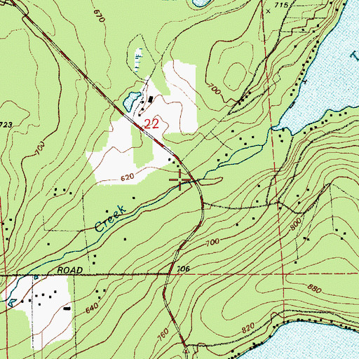 Topographic Map of Tanwax Lake Dam, WA