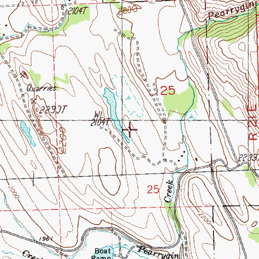 Topographic Map of Wright Ponds-East Pond, WA