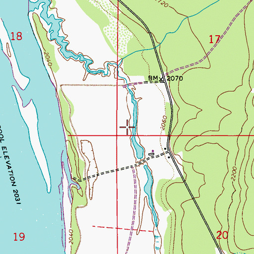 Topographic Map of Heater Pond, WA