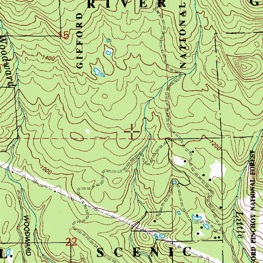 Topographic Map of B and W Pond Dam Number Three, WA