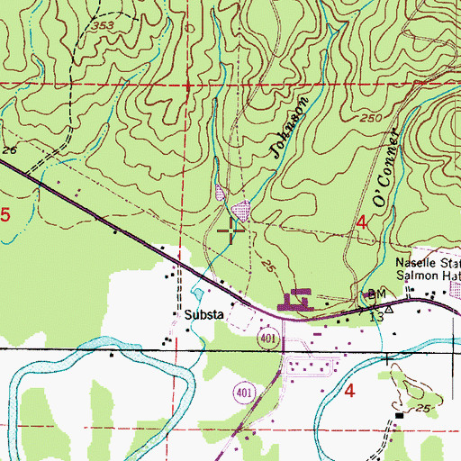 Topographic Map of Wirkkala Dam Number Two, WA
