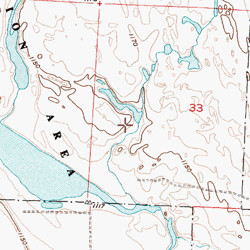 Topographic Map of Glyn Dam, WA