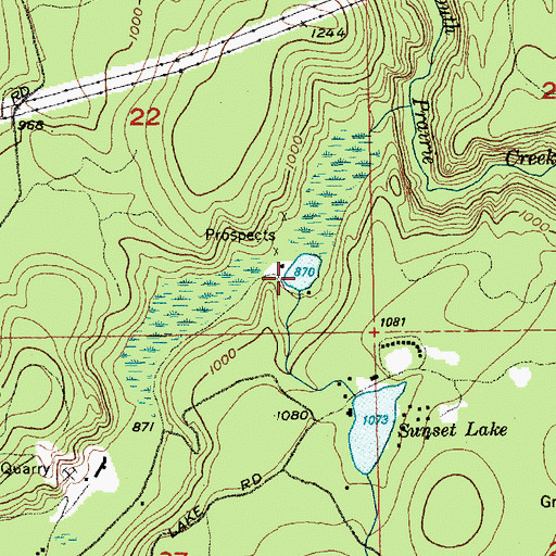 Topographic Map of Kepka Fishing Pond, WA
