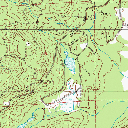 Topographic Map of Lake Lucinda, WA