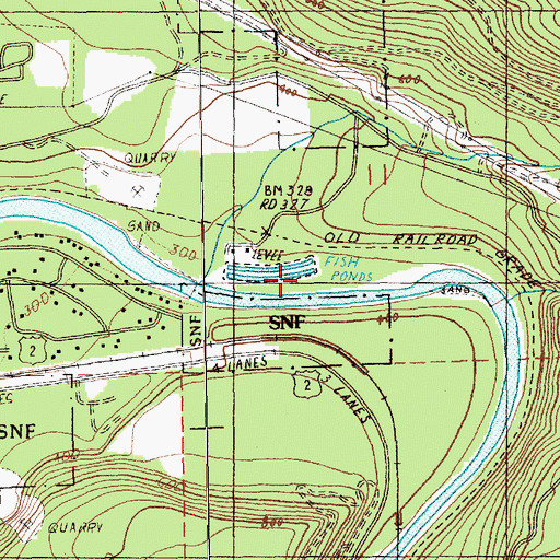 Topographic Map of Reiter-Skykomish Rearing Ponds Dam, WA
