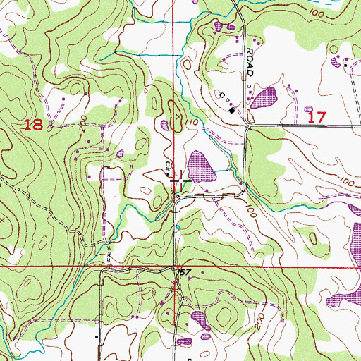 Topographic Map of Margos Lake Dam, WA