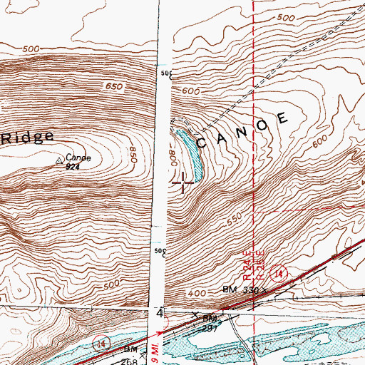 Topographic Map of Sandpiper Farms Leveling Pond Dam, WA