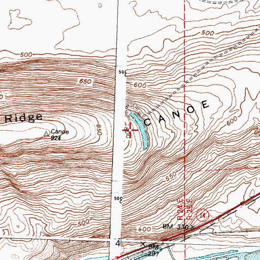 Topographic Map of Sandpiper Farms Leveling Pond, WA