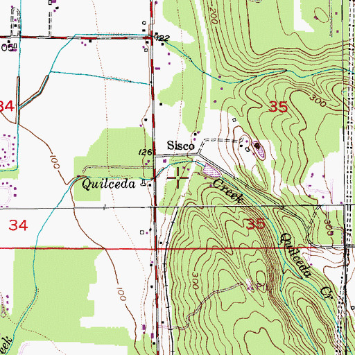 Topographic Map of Quilceda Creek Dam, WA