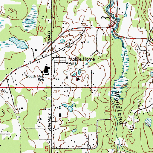 Topographic Map of Taber Dam, WA