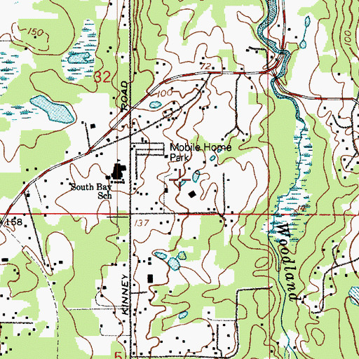 Topographic Map of Rondald W Taber Reservoir, WA