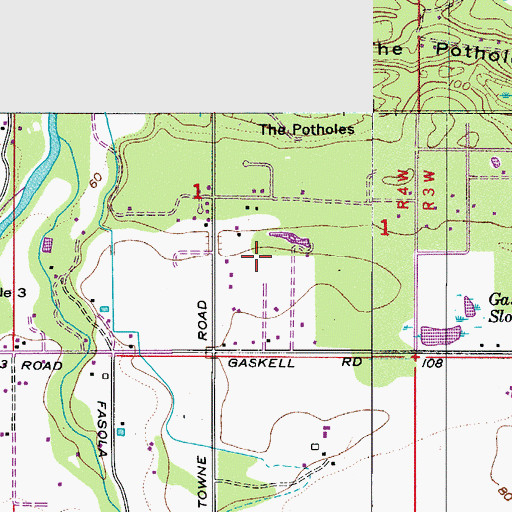 Topographic Map of Rex Aldrich Dam Number Two, WA