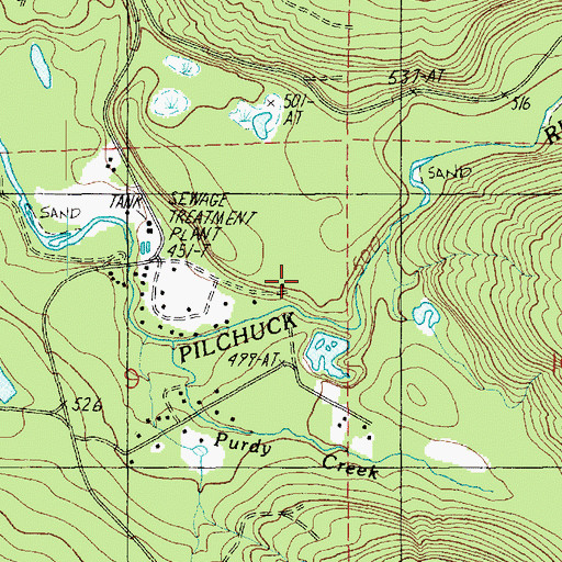 Topographic Map of Pilchuck River Dam, WA