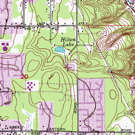 Topographic Map of Calkins Dam, WA