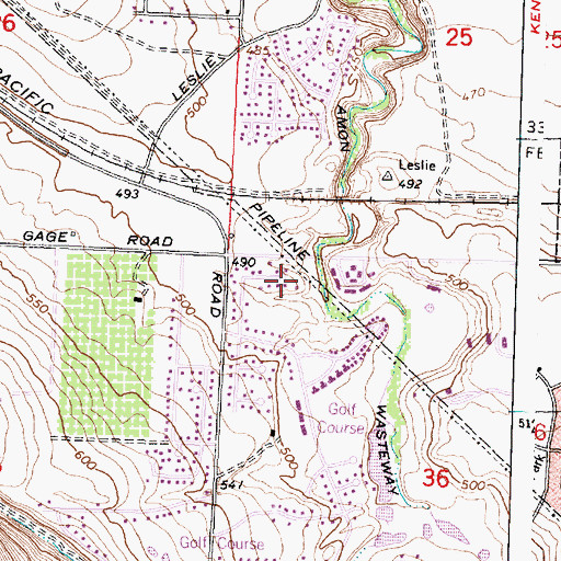 Topographic Map of Meadow Springs Dam, WA