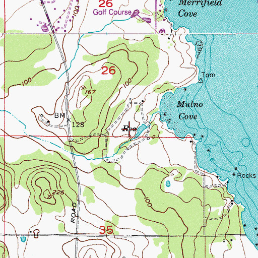 Topographic Map of Halsey Dam Number Three, WA
