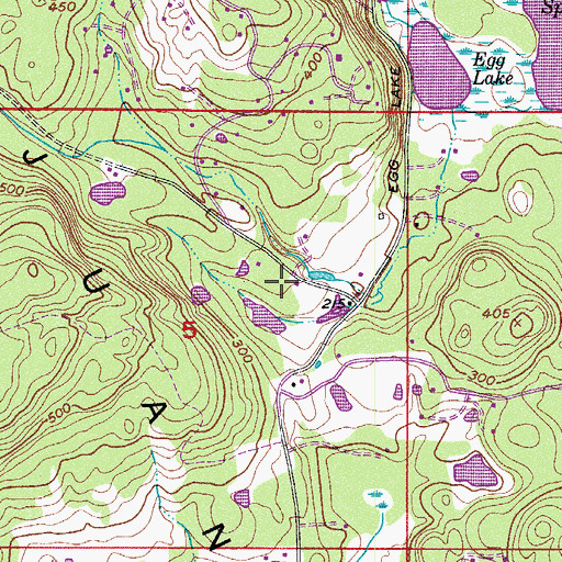 Topographic Map of San Juan Island Dam Number Two, WA